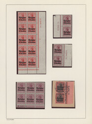 1914/1918, saubere Sammlung von nur Spezialitäten auf Albenblättern ...