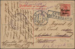 1915/1918, saubere Partie von 32 gebrauchten Ganzsachenkarten, bis ...