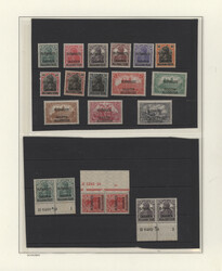 1920, Sammlung im Album, postfrisch bzw. gestempelt, mit einigen ...