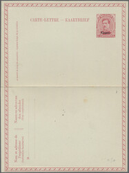 1920, Lot von zehn ungebrauchten Ganzsachen mit Kartenbriefen K1 und ...