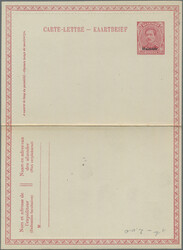 1920, Lot von neun ungebrauchten Ganzsachen mit Kartenbriefen K1 und ...