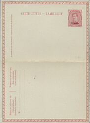 1920, Lot von neun ungebrauchten Ganzsachen mit Kartenbriefen K1 und ...