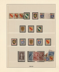 1945/1949, gestempelte und ungebrauchte Sammlung Frz.Zone und Bizone ...