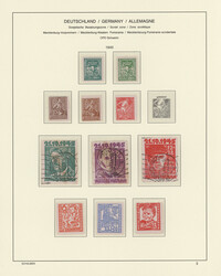 1945/49, Teilsammlung Alliierte Besetzung im Vordruckalbum, gemischt ...