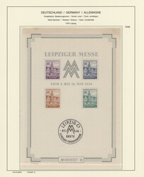 1945/49, Teilsammlung Alliierte Besetzung im Vordruckalbum, gemischt ...