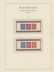 1946/1949, Kontrollrat und Bizone, gestempelte und postfrische ...