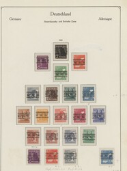 1946/1949, Kontrollrat und Bizone, gestempelte und postfrische ...