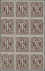 1945/1947, postfrische Spezialitäten-Partie mit MiNr. 936b im ...