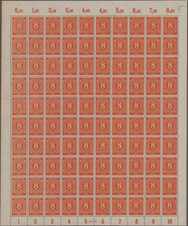 1946, I. Kontrollratsausgabe "Ziffer", Bestand von 9 verschiedenen ...