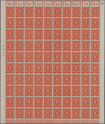 1946, I. Kontrollratsausgabe "Ziffer", schöner Bestand von 22 ...