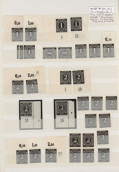 1946/1948, reichhaltiger postfrischer Bestand im Steckbuch mit ...