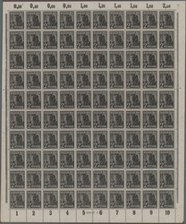 1947/48, II. Kontrollratsausgabe "Arbeiter", Posten von 6 ...