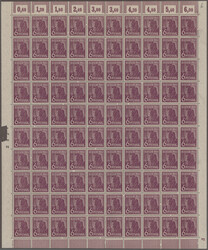 1947/48, II. Kontrollratsausgabe "Arbeiter", Posten von 6 ...