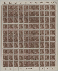 1947/48, II. Kontrollratsausgabe "Arbeiter", Posten von 8 ...