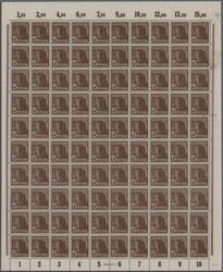 1947/48, II. Kontrollratsausgabe "Arbeiter", Posten von 9 ...