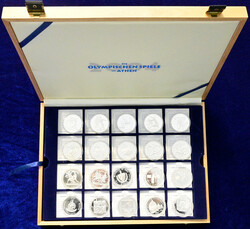 Set bestehend aus 15 Silbermünzen anlässlich der Olympischen Spiele ...