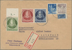 1948/1966, nette Partie, dabei Bund-Markenheftchen ab Heuss, Berlin ...