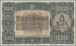 Ministry of Finance, 10000 Korona 1.7.1923, P.77b, AU