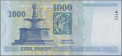 1000 Forint 1998, 2000 Forint 2002 (serial number CB0000010), 5000 ...