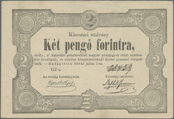 Ministry of Finance, 2 Pengö Forint 1.7.1849, P. S 126 a, AU