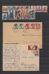 1947/59, doppelt geführte Sammlung, postfrisch mit Blockpaar, ...