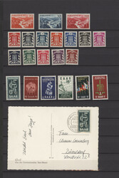 1947/59, doppelt geführte Sammlung, postfrisch mit Blockpaar, ...