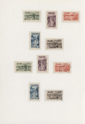 1947/1959, saubere Sammlung postfrisch, zusätzlich gestempelt mit ...