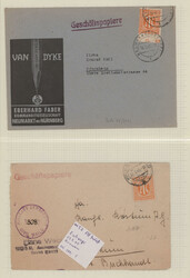 1945, AM-Post Sammlung von knapp 80 Einzelfrankaturen und Ganzsachen ...