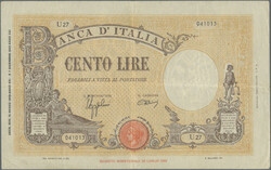 100 Lire 15.3.1943, P. 60, VF