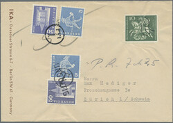 1947/1981, meist Bund und etwa DDR, Partie von 33 Bedarfsbelegen, ...