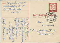 1949/1985, Partie von ca. 51 Briefen, Karten und gebrauchten ...