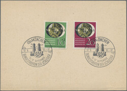 1951, Wuppertal, Partie von sechs Belegen, meist mit SST. (T)  ...