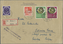 1951, Wuppertal, Partie von sechs Belegen, meist mit SST. (T)  ...