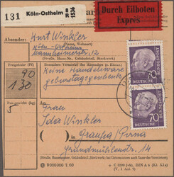 1960/1962, Heuss I/III, umfangreiche Sammlung von ca. 360 frankierten ...