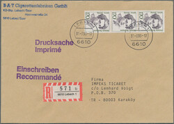 1974/2002, saubere Partie von 35 Briefen und Karten mit ...