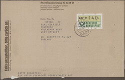 1982/1990, Auslandsstreifbänder, vielseitige Partie von ca. 155 ...