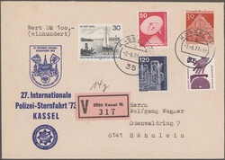 1949/2005, Partie von ca. 232 bedarfsgebrauchten Ganzsachenkarten, ...