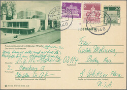 1958/1974, Lot von 29 meist gebrauchten Ganzsachenkarten, teils etwas ...