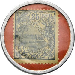 Banque de l'Indochine, 25 Centimes ND (1922), Encapsulated Postage ...