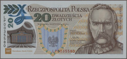 20 Zlotych 16.1.2014 "100th Anniversary of Polish Legion", without ...