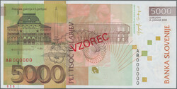 5000 Tolarjev 2002 SPECIMEN, P. 33as, UNC