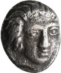 Rhodos: AR-Hemidrachme 304-167 v. Chr.; Helioskopf // Rose; 1,55 g, ...