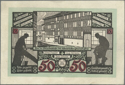 Osterwieck am Harz, 50 Mark 1.5.1922, Leder, G.354, I-  Automatically ...