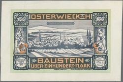 Osterwieck am Harz, 100 Mark 1.5.1922, Leder, G.358, I-  ...