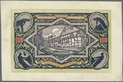 Osterwieck am Harz, 100 Mark 1.5.1922, Leder, G.358, I-  ...