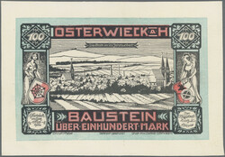 Osterwieck am Harz, 100 Mark 1.5.1922, Leder, G.360, I  Automatically ...