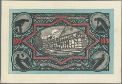 Osterwieck am Harz, 100 Mark 1.5.1922, Leder, G.360, I  Automatically ...