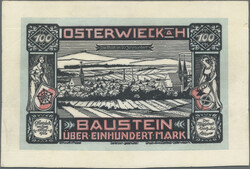 Osterwieck am Harz, 100 Mark 1.5.1922, Leder, G.360, III, leichter ...