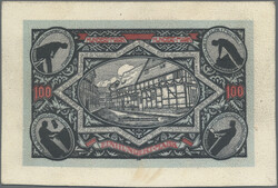 Osterwieck am Harz, 100 Mark 1.5.1922, Leder, G.360, III, leichter ...