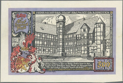 Osterwieck am Harz, 500 Mark 4.12.1922, Leder, G.361, I-  ...